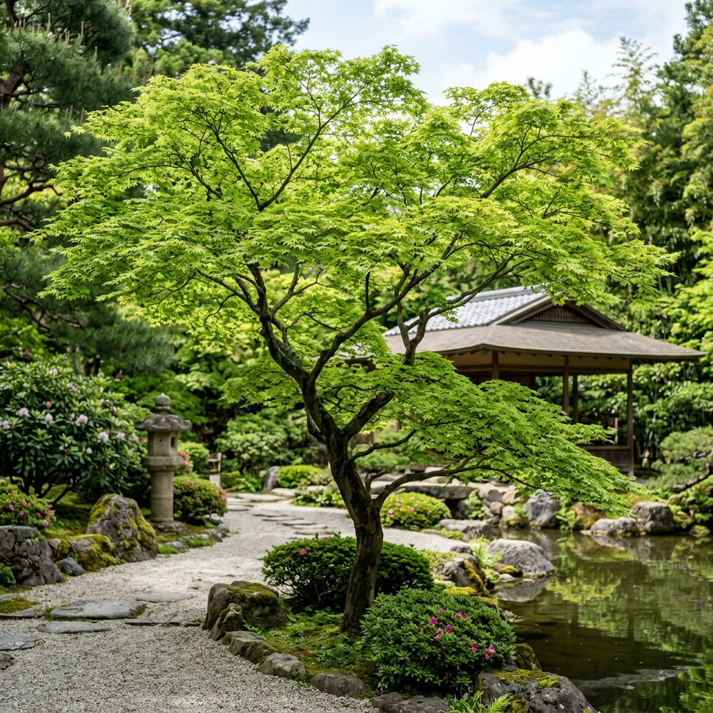 新緑が美しいモミジのイメージ