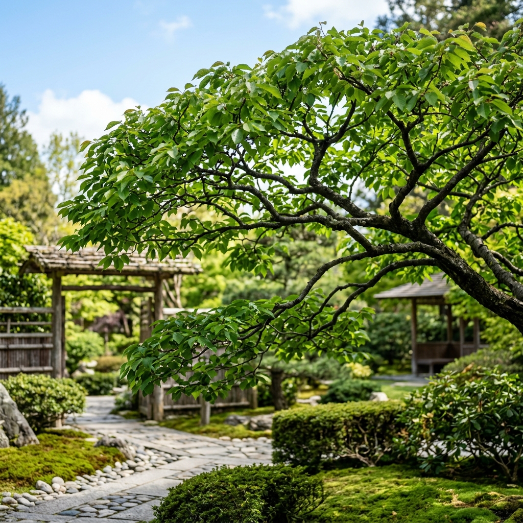 剪定された健康な桜の枝葉