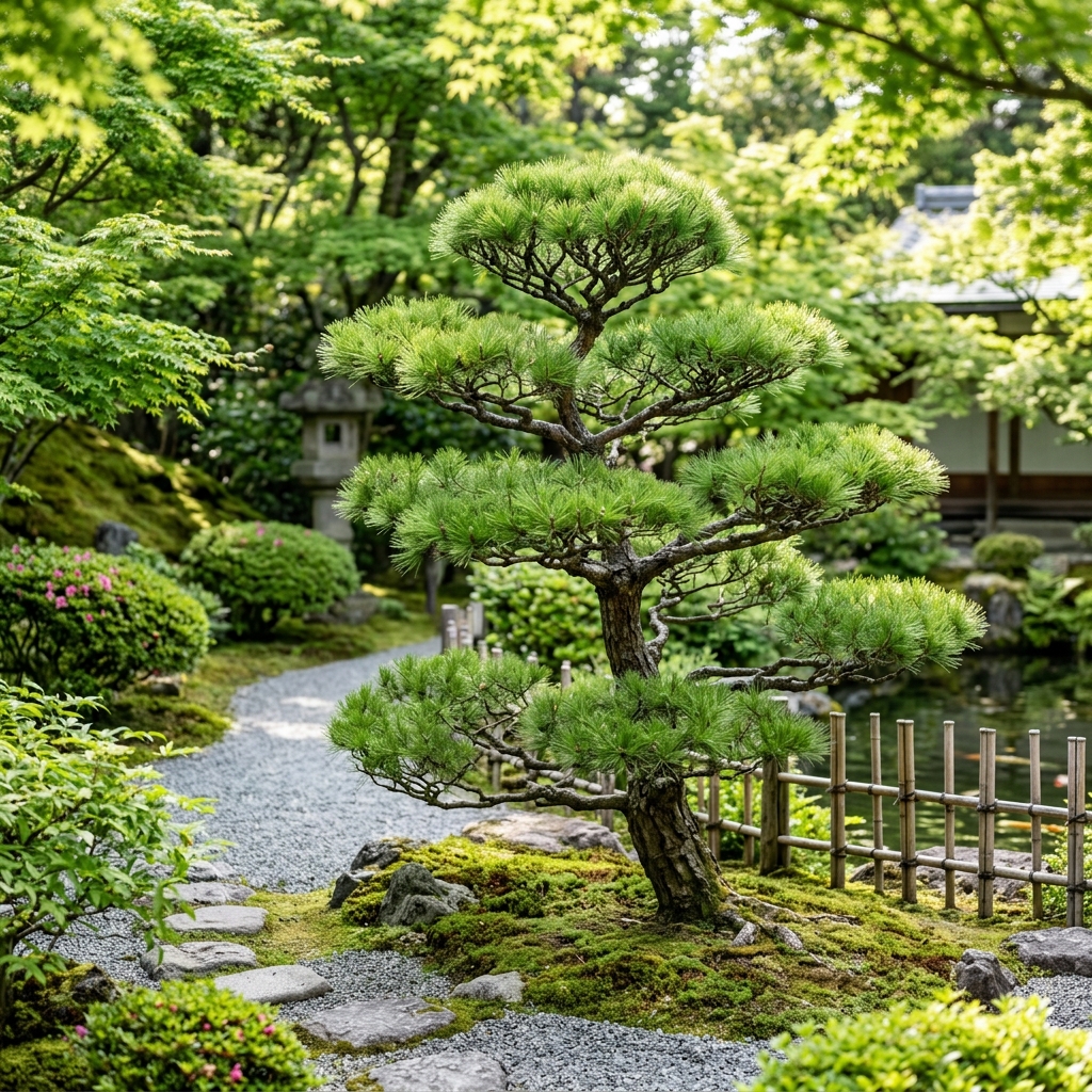 美しく剪定された庭木のイメージ